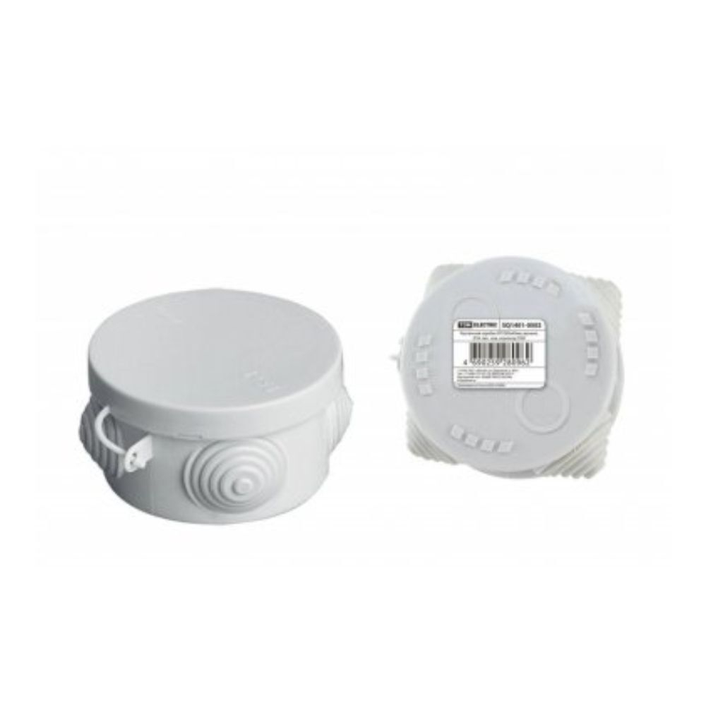 TDM Коробка распред. 85х40 мм ОУ с крышкой IP54, 4 входа SQ1401-0502