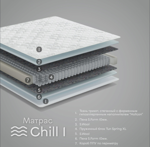 Ортопедический матрас средне-жесткий