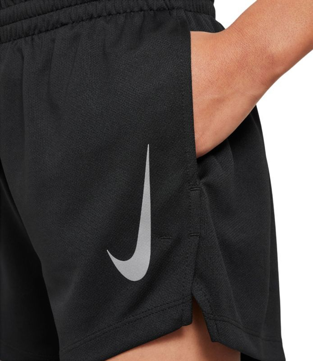 Детские теннисные шорты Nike Boys Dri-FIT Multi Split - black/black/reflective silver