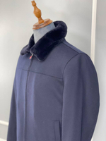 Кашемировая куртка Kiton внутри с мехом