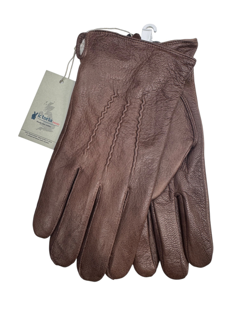 Перчатки. Мужские. Материал верха: Кожа оленя. Подклад: Трикотаж-шерсть. 5 шт в упаковке.