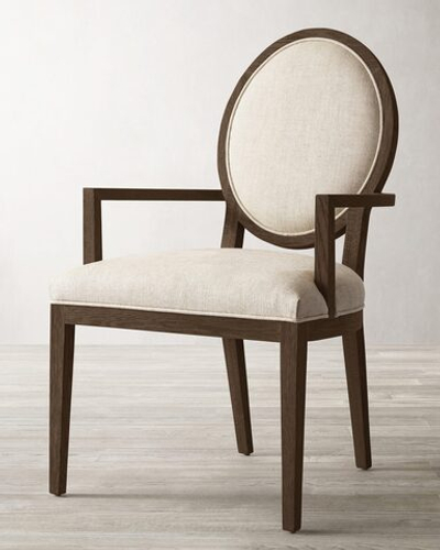 Коричневое полукресло из дуба “Бенуа”