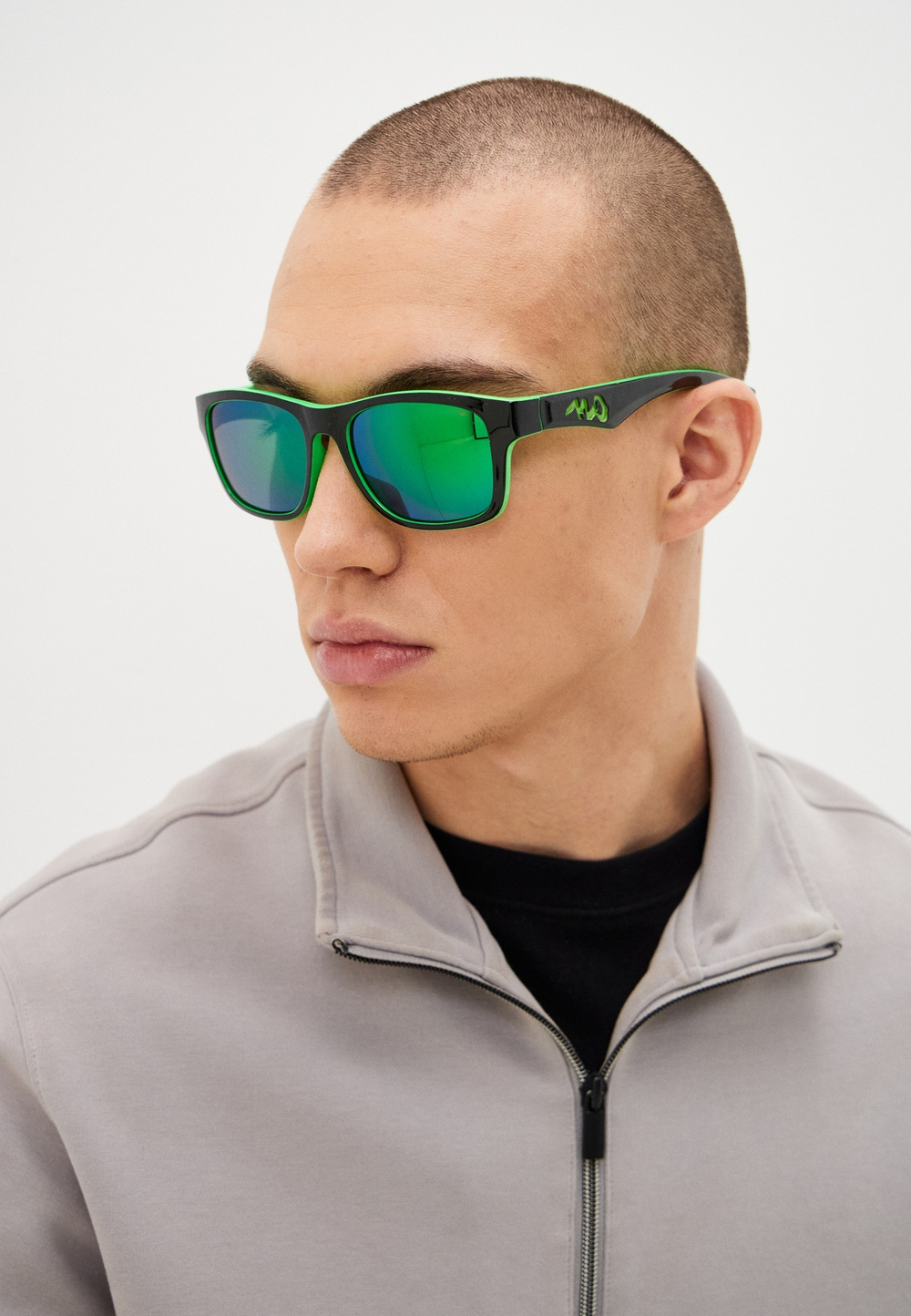 Спортивные очки 720armour Fabio / Glossy Black / Neon Green / Green Ti Lens