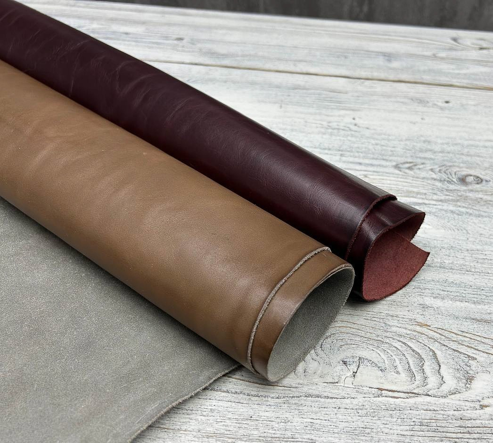 Лот Ecopell Bordo+Beige (1,0-1,2 мм), натуральная кожа