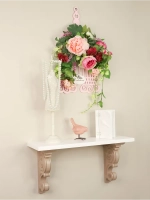 Композиция настенная с искусственными цветами