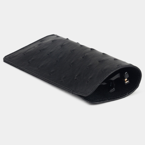 Футляр кожаный для очков Lunette Easy черного цвета