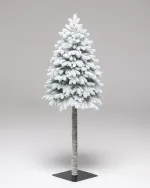 Заснеженная Елка на ножке-стволе "Валдайская" (Литая хвоя) 210 см / 2,1 м