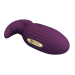 Фиолетовая анальная вибропробка 9,2см с электростимуляцией Pretty Love Jefferson BI-040083HP-1