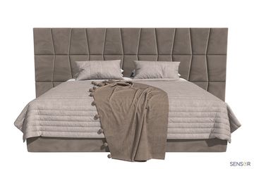 Кровать Trapezium с широким изголовьем