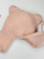 шапка зимняя вязаная с ушками ангора