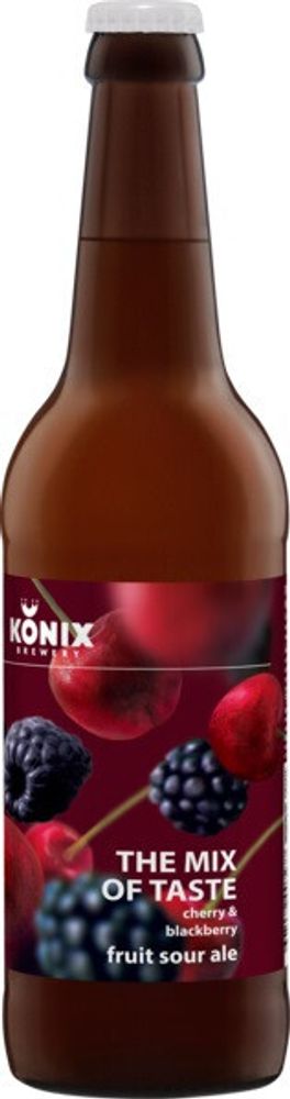 Пиво Коникс Микс оф Тэйст Вишня &amp; Ежевика / Konix The Mix of Taste Cherry &amp; Blackberry 0.5л - 6шт