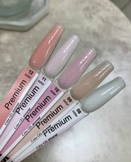 10 Гель с шиммер. Premium M&K, 15мл