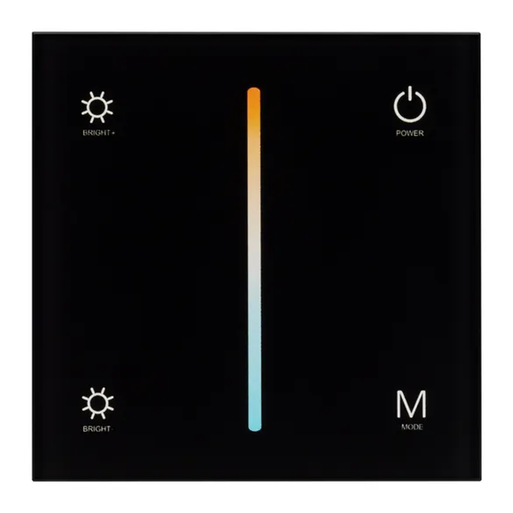 Панель SMART-P21-MIX-G-IN Black (12-24V, 4x3A, Sens, 2.4G) (Arlight, IP20 Пластик, 5 лет) 033765