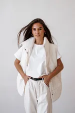 Жилет ko-ko-ko женский утеплённый айвори