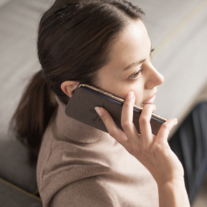 Чехол для iPhone XS Max из натуральной кожи теленка, цвета индиго