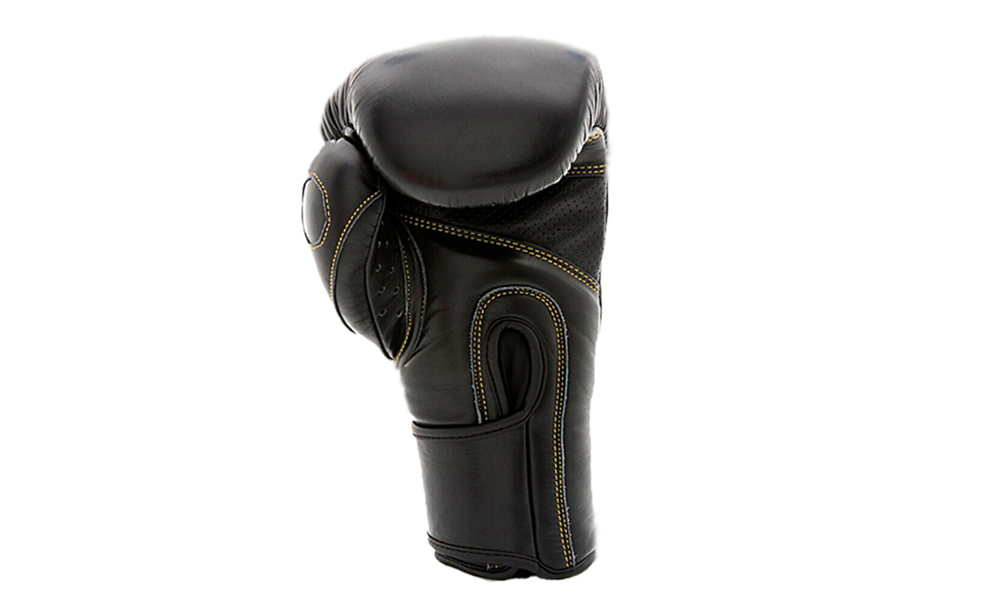 UFC Премиальные тренировочные перчатки на липучке чёрные - 16 Oz