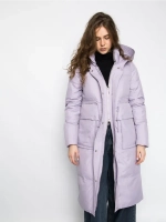 Куртка зимняя удлиненная с капюшоном