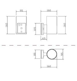 Светильник на штанге Maytoni Rando O419WL-01GR