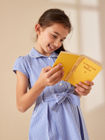 Платье школьное для девочки Next 196-508, Синий, Белый