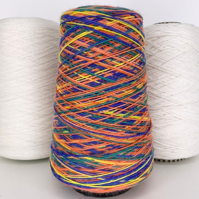 Caliza - Italy Stock- 75% шерсть, 25% п/а; 420м/100гр., мультиколор оранжевый