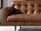Диван Chester 2-местный из темно-коричневой кожи модель 6224