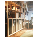 Дверь -  IVAR IKEA/ ИВАР ИКЕА, 83х42 см, бежевый/черный