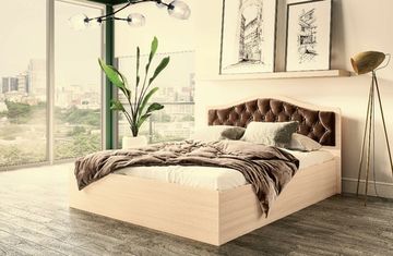 Кровать ДЕЛИ  1400 дуб сонома