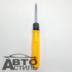 Отвертка комбинированная 2в1 ручка пластик 6*75 большая M5 5551