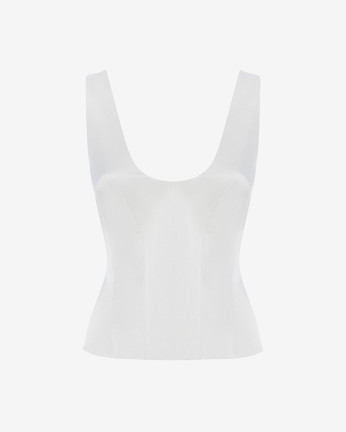 Топ корсетного типа из атласа