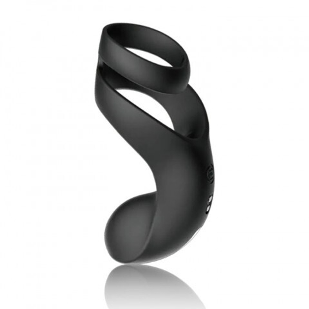 Вибростимулятор мошонки и промежности Benedict с двойным кольцом BENEDICT