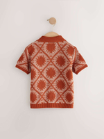 Кардиган с коротким рукавом для мальчика Next AA9-501, Кирпичный