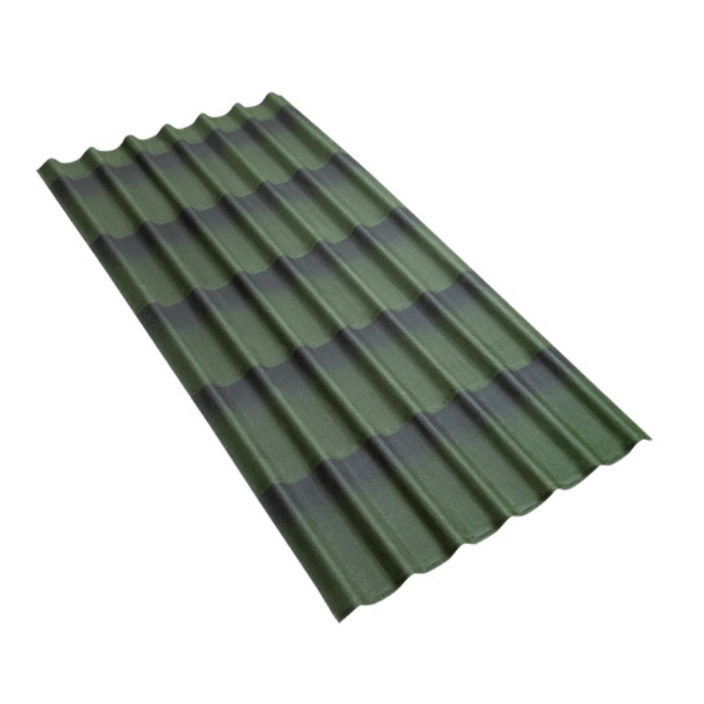 Лист кровельный волнистый Ондулин Черепица 1950х960х3,3 мм  зеленый