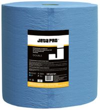 Салфетки бумажные двухслойные, очищаяющие рулон 500 шт 360х380мм, JetaPro