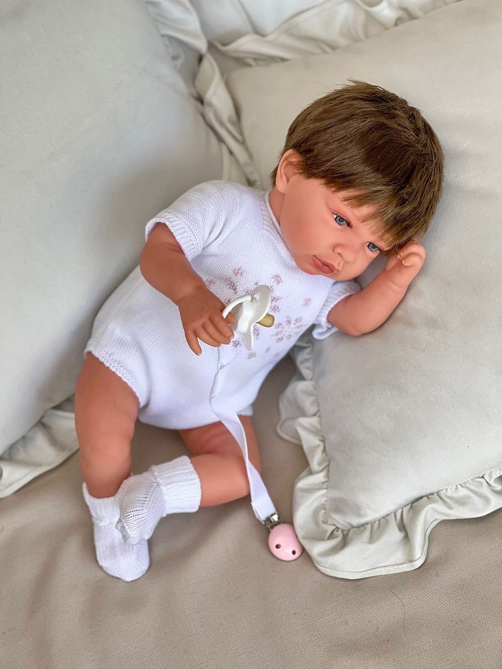 Кукла Реборн Marina and Pau 45cм Ane мягконабивная (M3033)