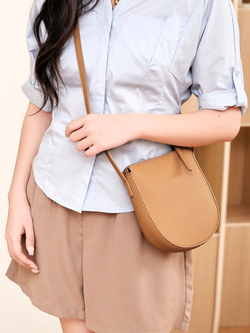 сумка женская натуральная кожа через плечо кросс боди маленькая