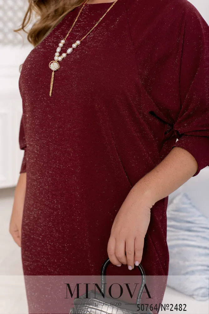Платье 2482-бордо Minova