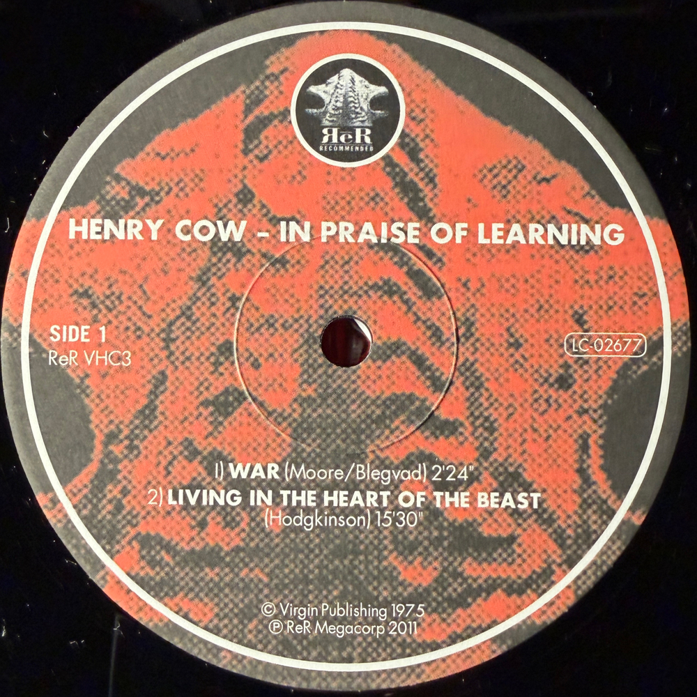 Henry Cow ‎– In Praise Of Learning (Англия 2011г.)