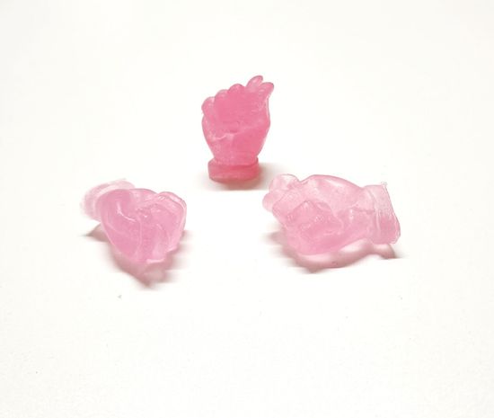 Набор сувенирного мыла розовое "Фиг", 3 штуки