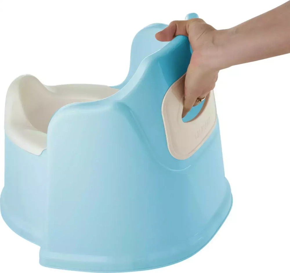 Горшок со спинкой с крышкой Lalababy Protect Me голубое облачко (6 шт) LA104211020