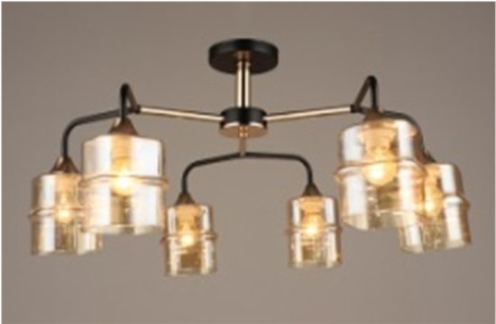 3672/6 BK+FGD (2) Люстра (RL)