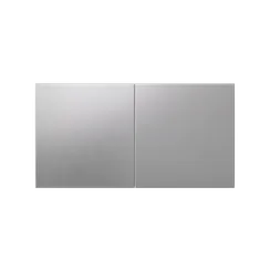 Розетка 2-м СП AtlasDesign 16А IP20 с заземл. защ. шторки со сдвижн. крышкой в сборе алюм. SE ATN000328