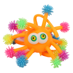 Мякиш волосатик со светом 9 см, 4 цвета, с-30422