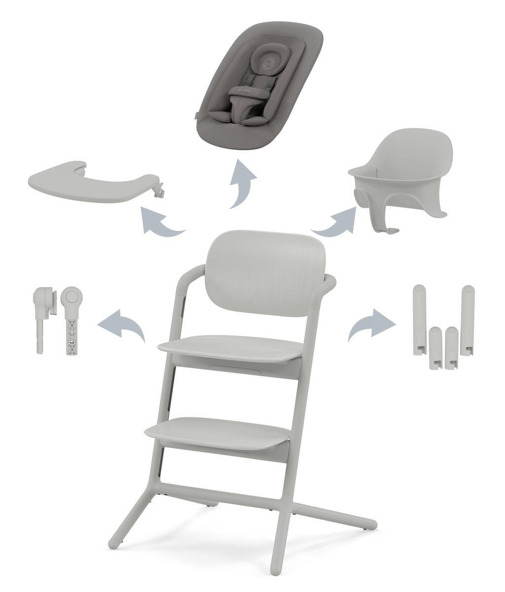 Стульчик для кормления Cybex Lemo 4 в 1 Suede Grey