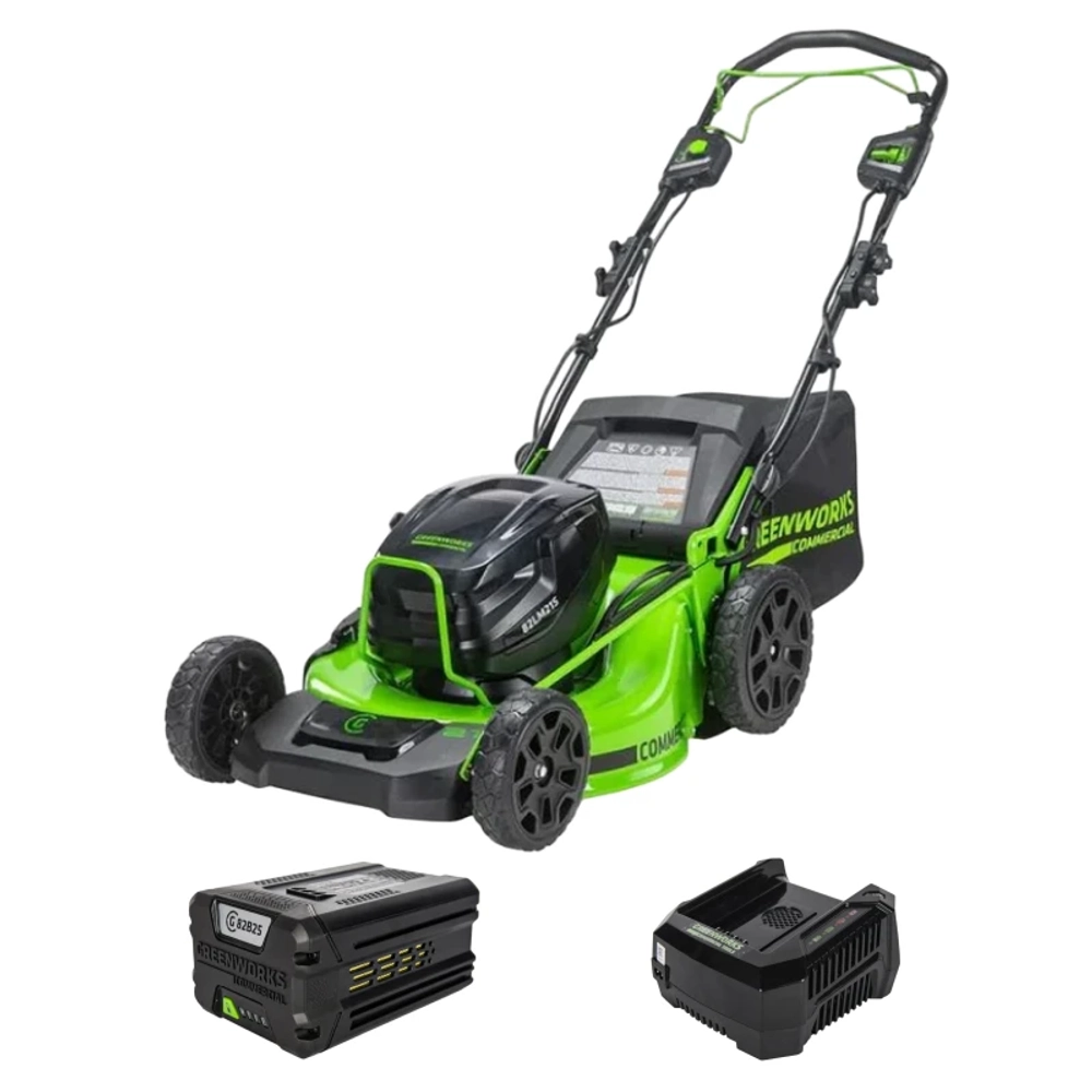 Аккумуляторная газонокосилка Greenworks GC82HPLM51K25 82В (1 x 2.5 Ач, ЗУ) нож 51 см, 2518907UA