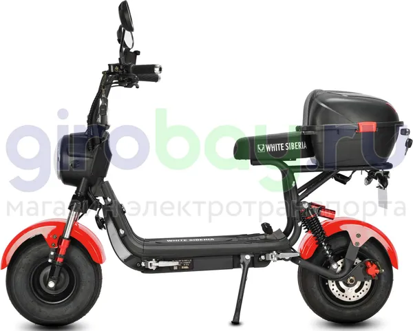 Электроскутер WHITE SIBERIA MINI R 2500w 3.0 (60V/21Ah) - Красный фото №5