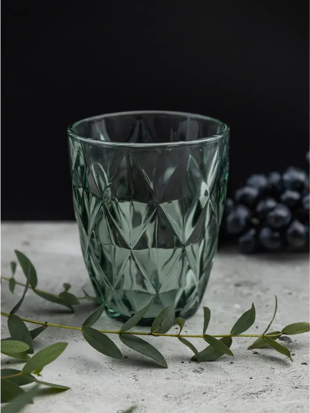 Набор стакан-тумблер для виски, 260 мл. 6 шт. Зеленые