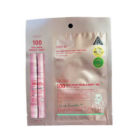 Тканевая маска с микроиглами и коллагеном VT Cosmetics Collagen Reedle Shot 100 2Step 1,5 г+23 г