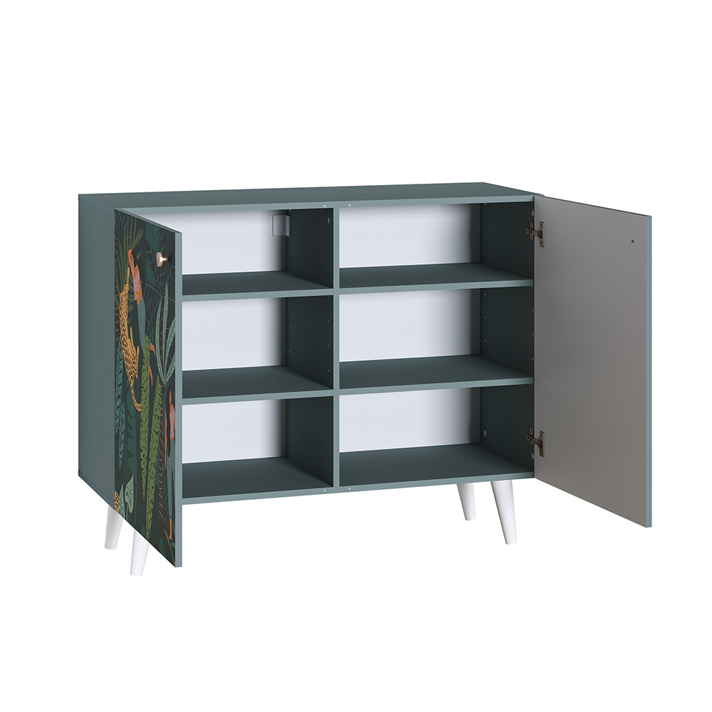 Комод Либера 16.230.01, Бензин, Белый шагрень