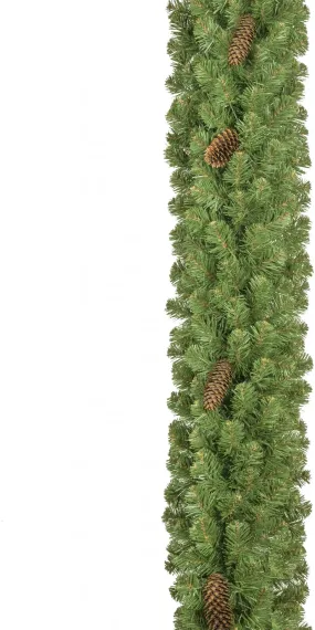 Хвойная гирлянда Снежная королева с шишками 270*30 см., ПВХ, ЕлкиТорг (23001)