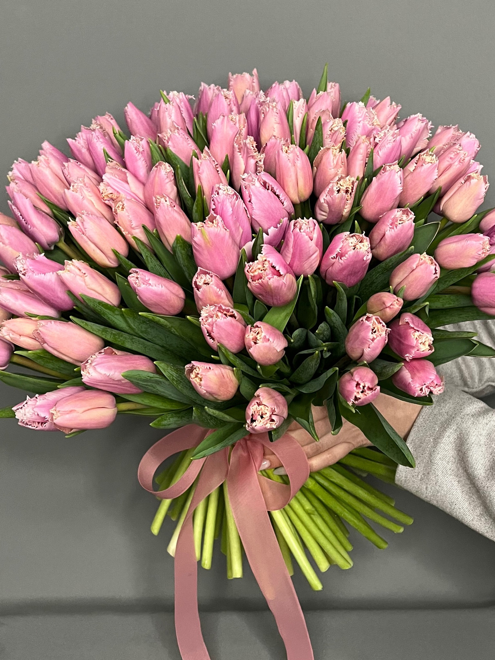 Махровые тюльпаны 55 штук